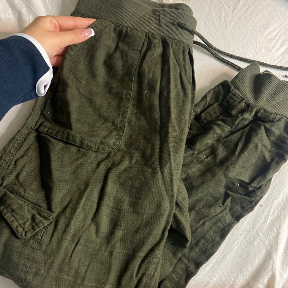 Olive Green Cargo Joggers from Garage